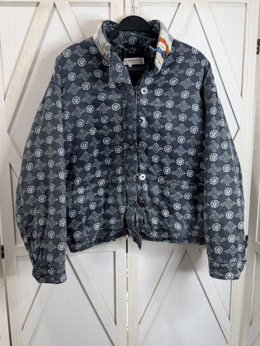 Free People Mackenzie Bomber Jacket Size Small - Picture 5 of 10